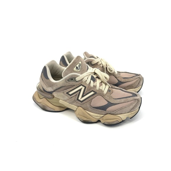 New Balance Shoes - New Balance Beige Taupe Mesh Sneakers